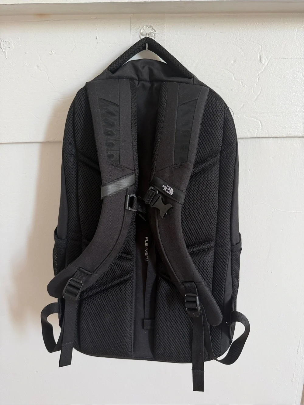 The North Face Black Backpack with Red Law & Order SVU Accent